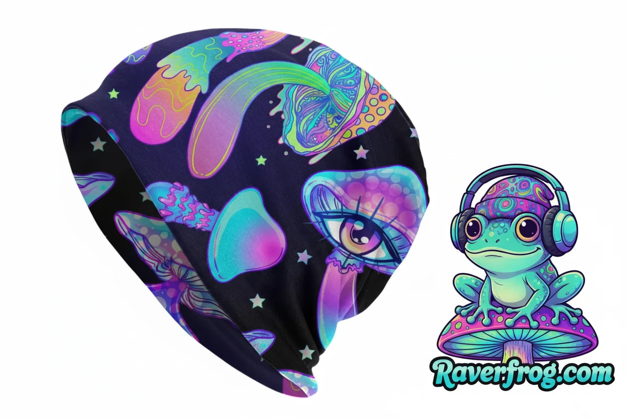 Psychedelic Magic Mushroom Beanies / Skully Caps.