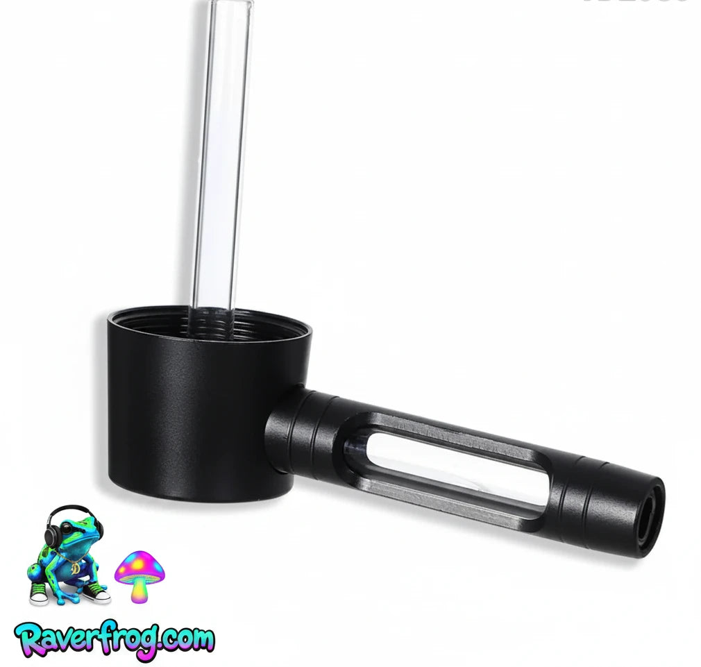 Ultra-Premium Portable Sealed Metal Water Pipe with 155mm Glass Bowls.  All Glass and Metal.  💨 Anything!