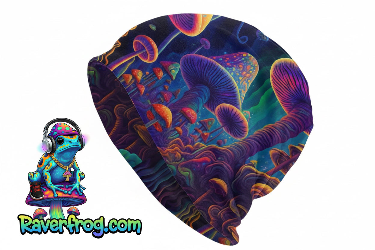 Psychedelic Magic Mushroom Beanies / Skully Caps.