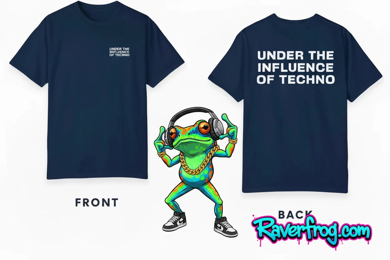 ‘Under The Influence of Techno’  T-Shirt.    🐸 Born in Detroit 🐸