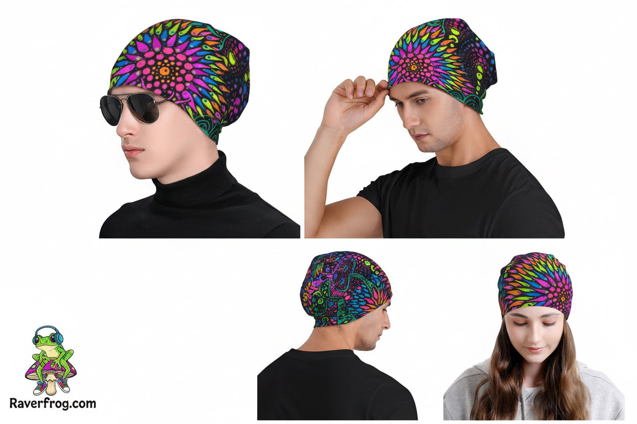 Psychedelic Magic Mushroom Beanies / Skully Caps.