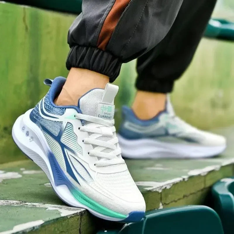 Running & Walking Men's Shoes - Lace-up, Lightweight, Comfortable & Breathable Tennis Shoes.  Air Mesh+AerospaceRubber