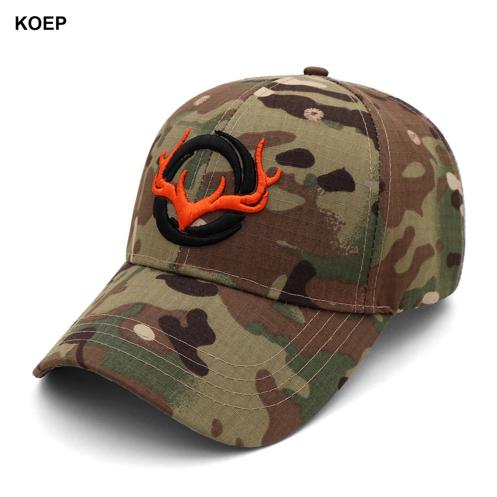 Country Frog - Buck Embroidered Camo Baseball Cap