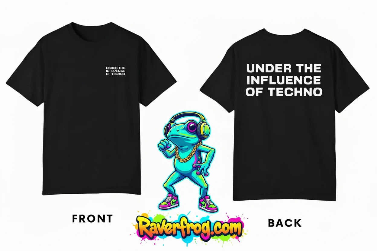 ‘Under The Influence of Techno’  T-Shirt.    🐸 Born in Detroit 🐸