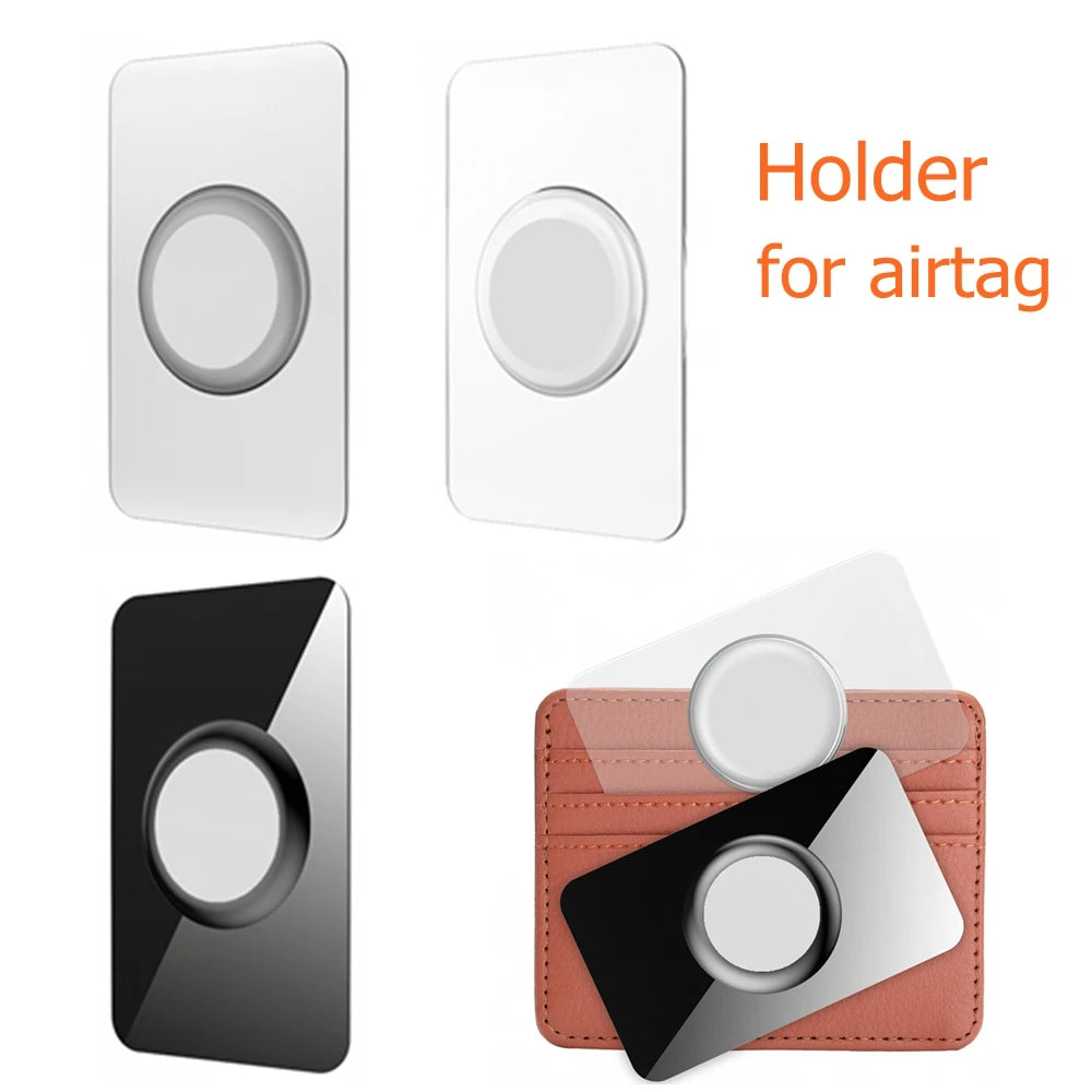 NEW For Apple Airtag Wallet Thin Case Holder.  1 or 2 unit choice.