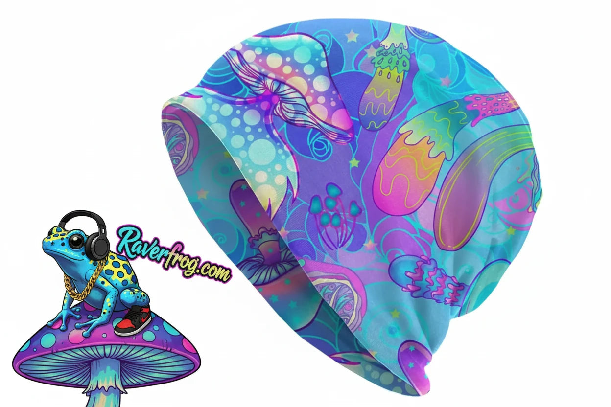 Psychedelic Magic Mushroom Beanies / Skully Caps.