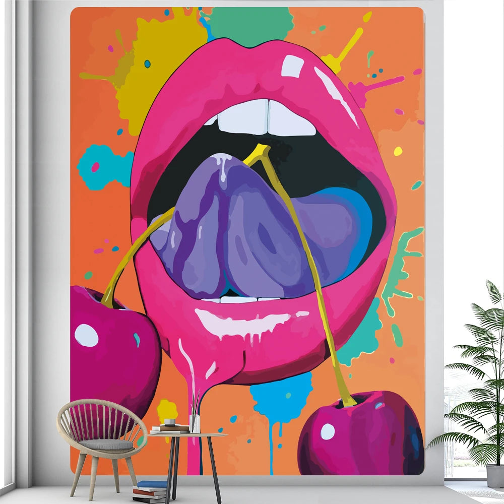 Beautiful HD Graffiti (Pop Art) Psychedelic Street Art Tapestry Collection.  Various Choices. Ultra Large - Full Wall Options Available.