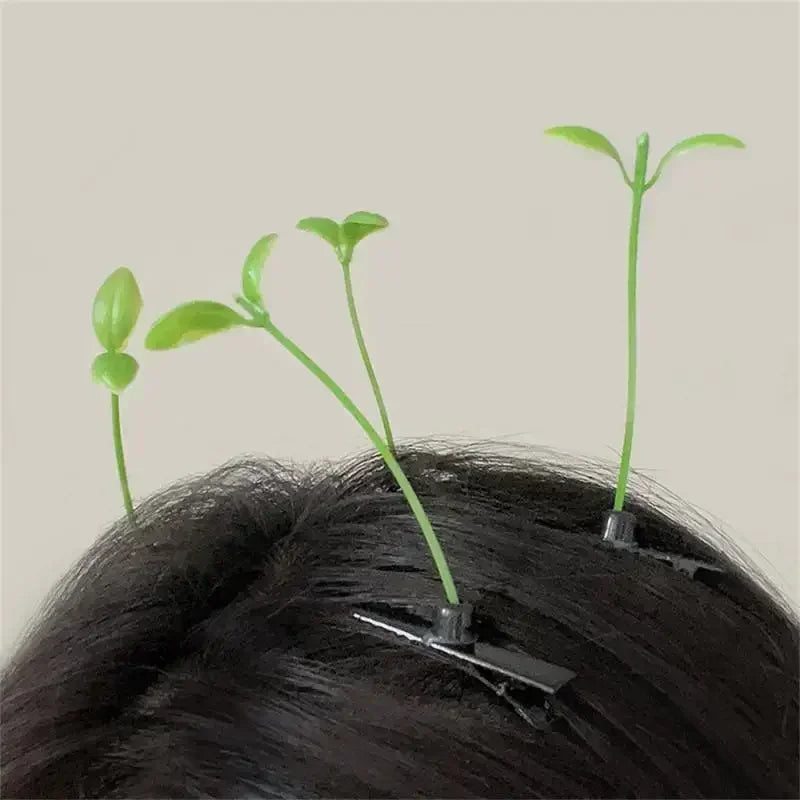 2/5/10pcs Vibe Sprout Grass Hair Clip