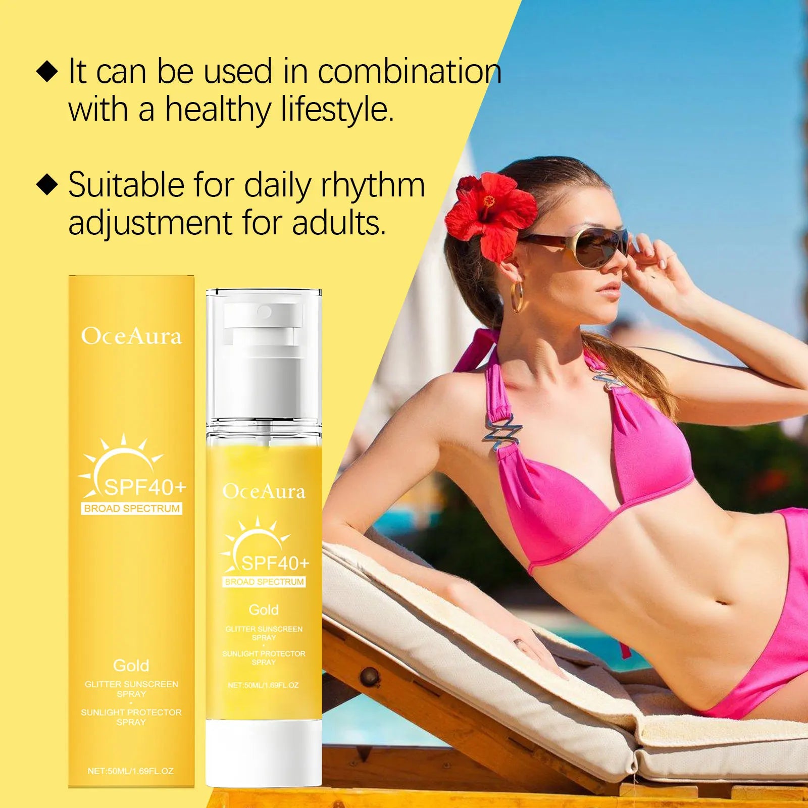 Rapid Absorption Refreshing-Not Sticky-Isolate UV-Body Sunblock Spray