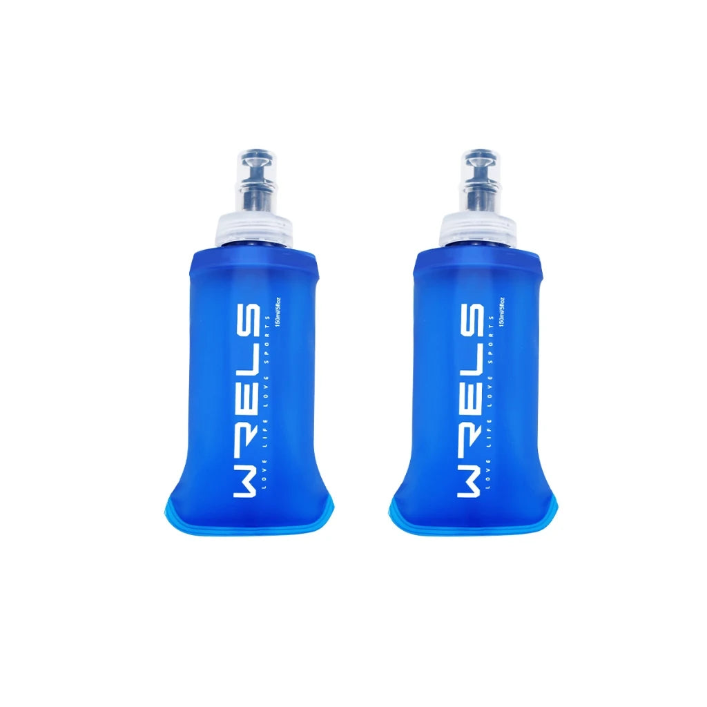 Pocket Pint. Raverfrog / WRELS Festival Folding Water Bottle (TPU BPA-Free Collapsible Soft Flask)Variety of Sizes.