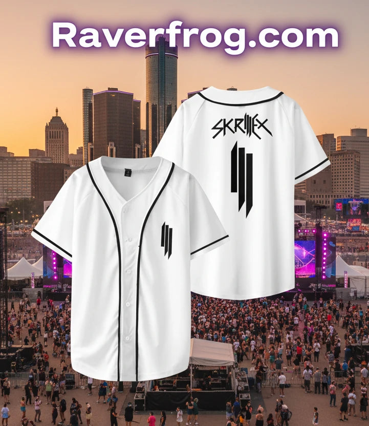 ‎*NEW* Official Skrillex Baseball Jersey.   **2025/2026 Skrilex Tour Merchandise**