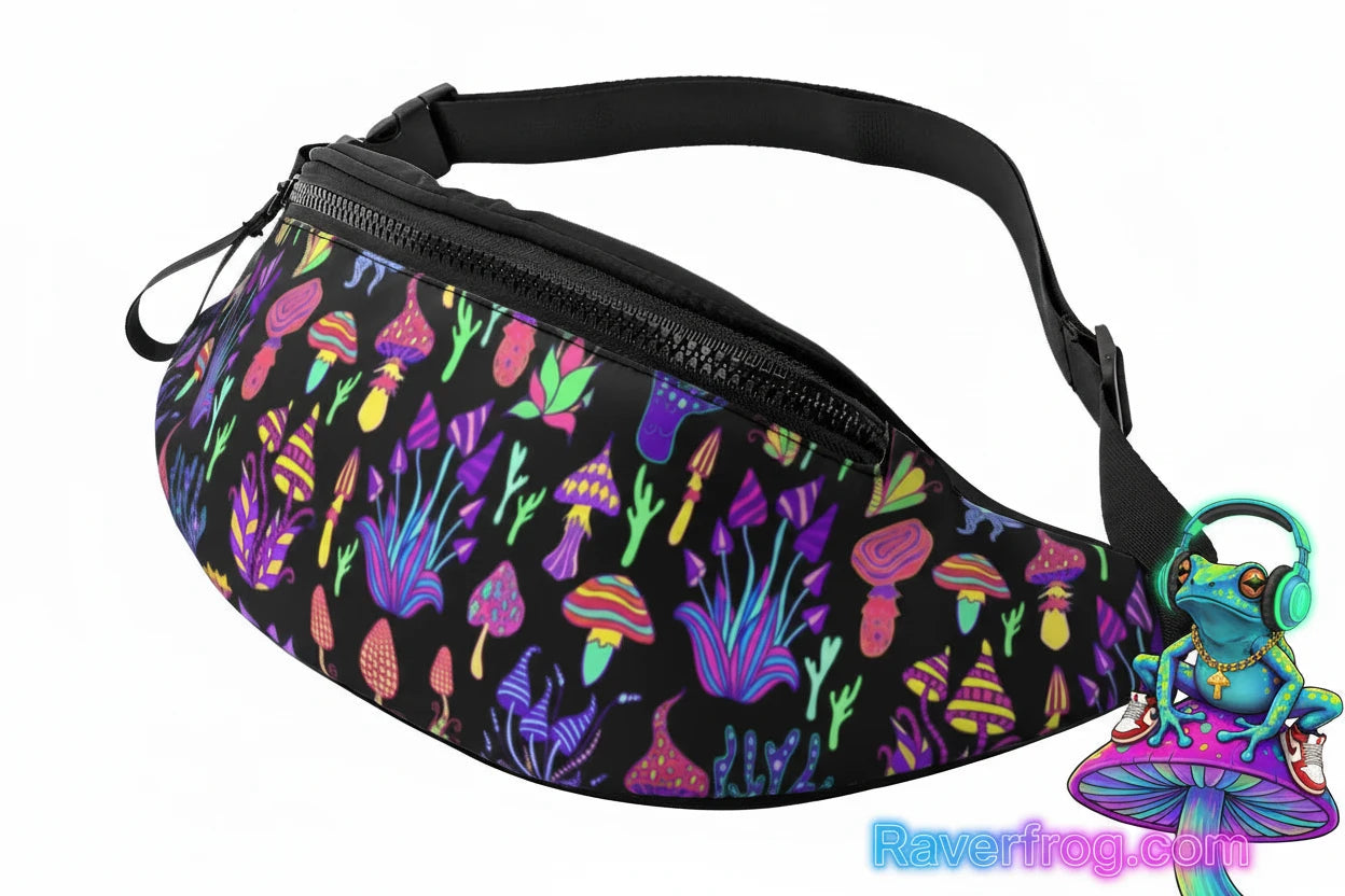 Psychedelic Mushroom Fanny Packs.