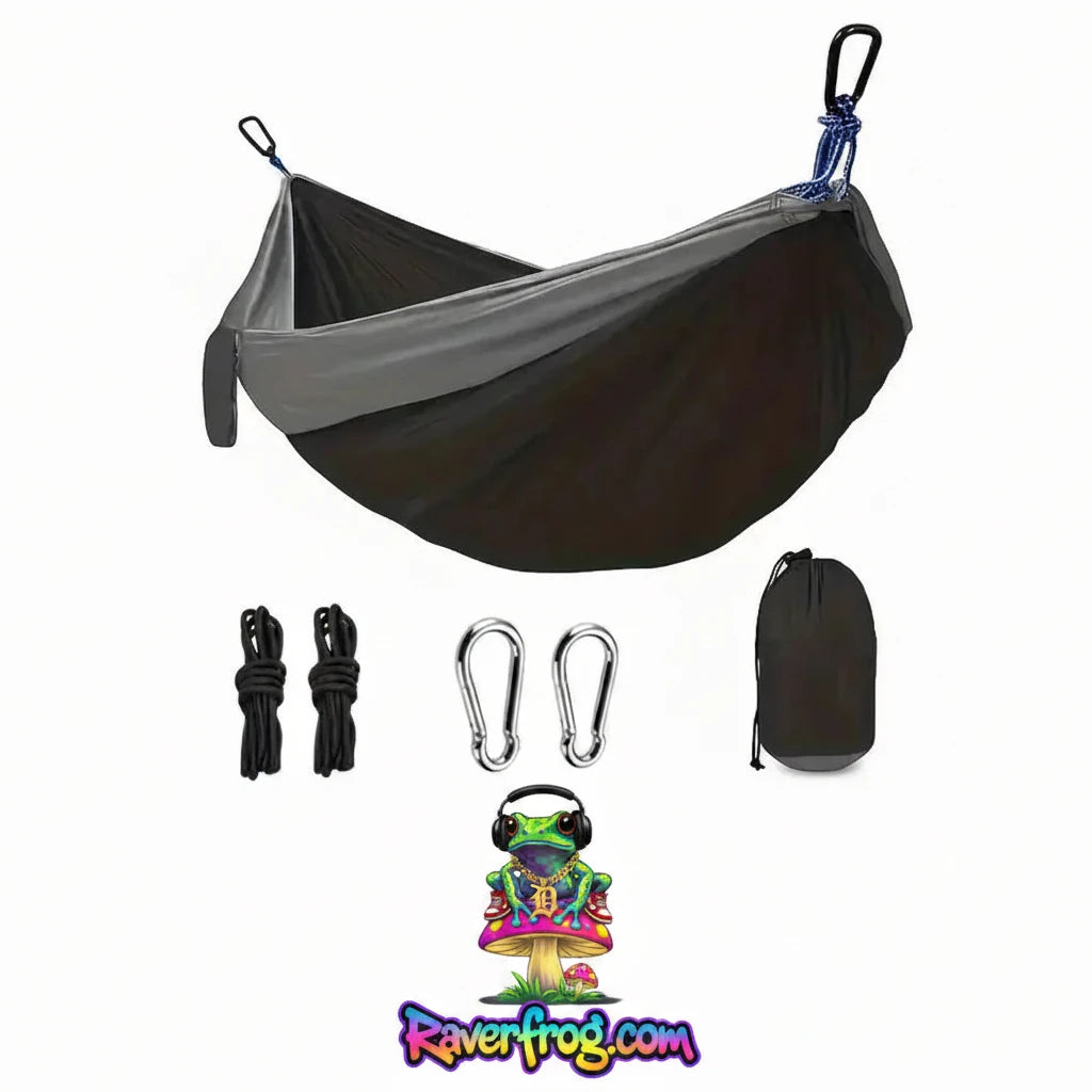 Outdoor Portable Camping Hammock. Anti-Roll over, breathable fabric - Double Hammock