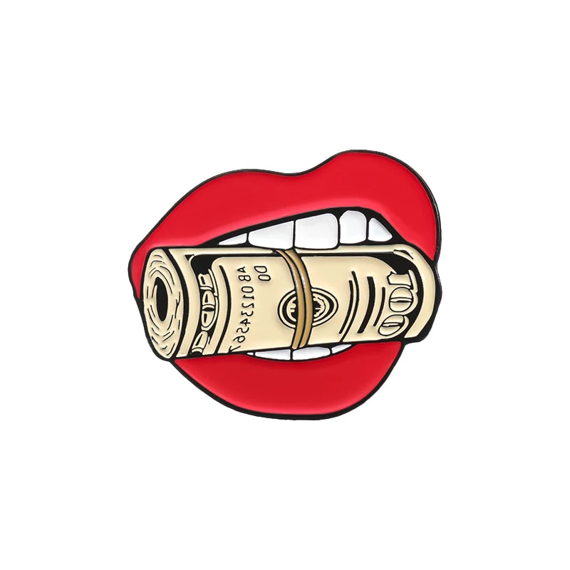 Ca$h Money Enamel Festival Pin Collection.  20 Unique Designs to choose from.