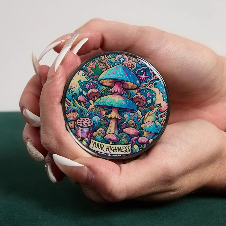 Raverfrog Grinder (Compact and Large Sizes Available) Metal Herb Grinder