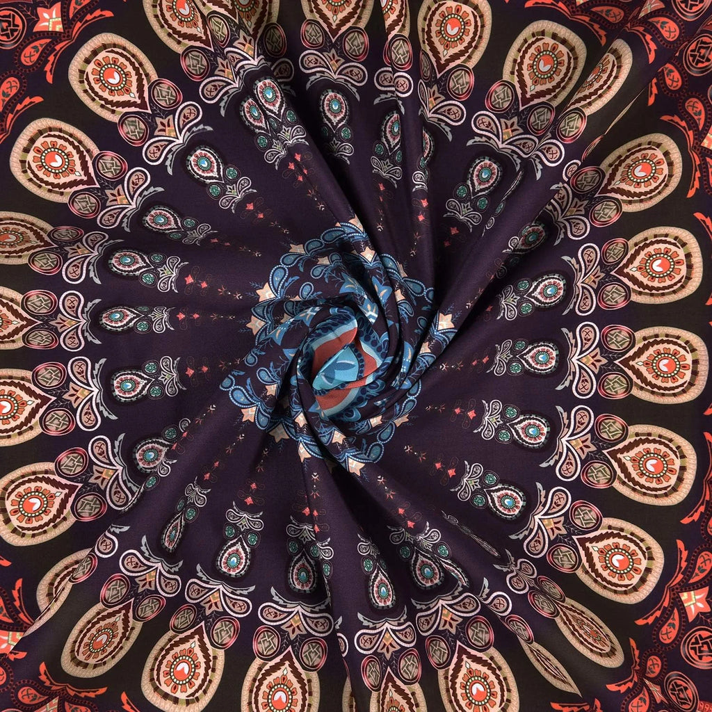 VIKAMA Psychedelic American Mandala Tapestry