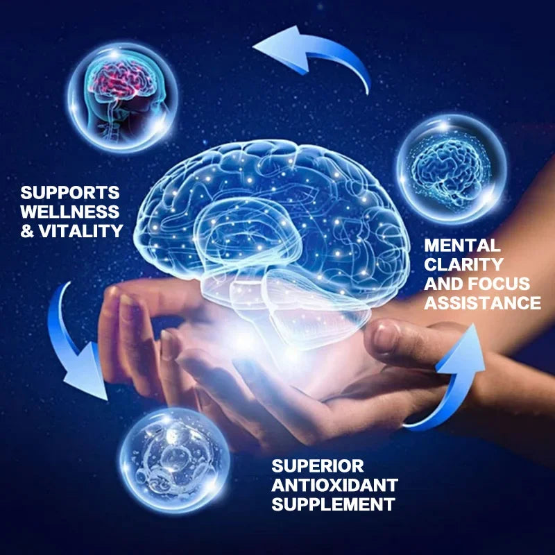 Focus and Recovery Blend - Mushroom Complex Supplements - Nootropic Brain Supplement for Memory and Focus, Relieve Stress.