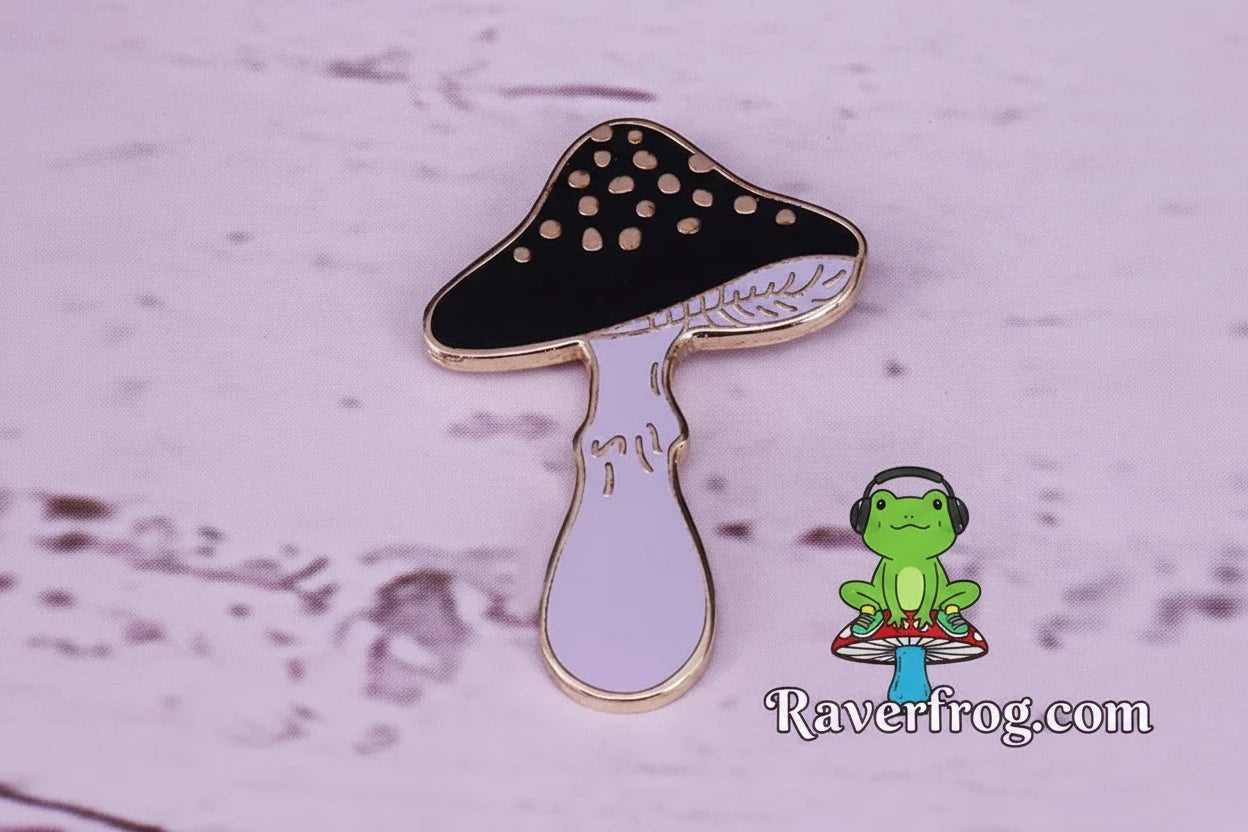 Mushrooms and Magical Forest Enamel Drip Pin Collection.