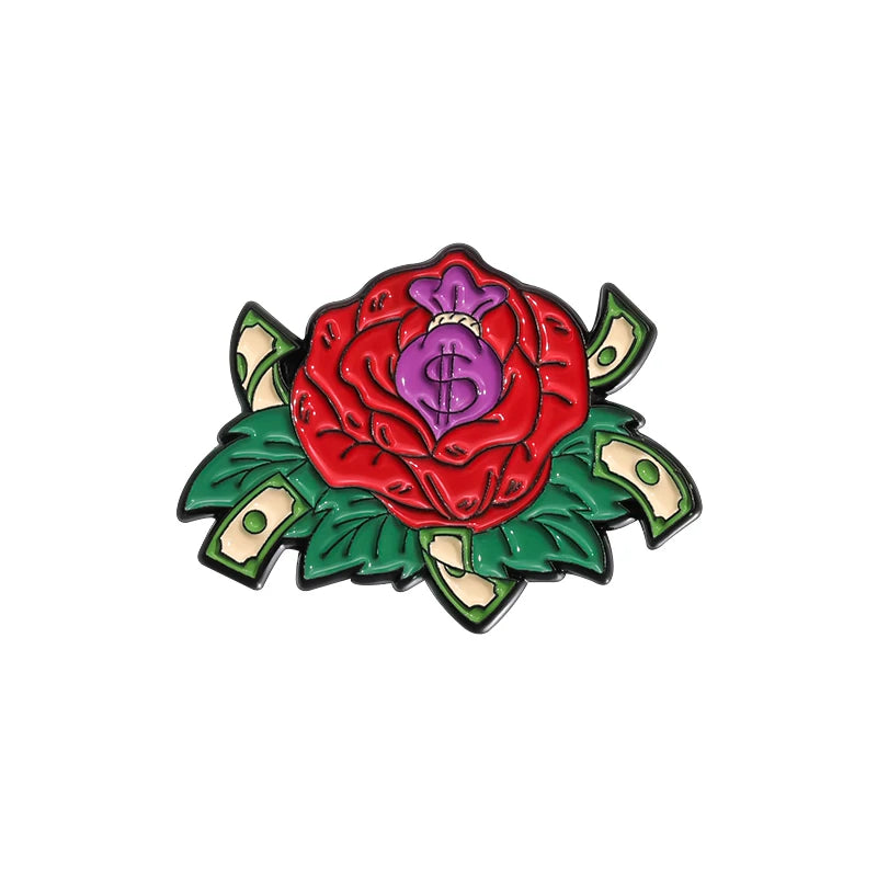 Ca$h Money Enamel Festival Pin Collection.  20 Unique Designs to choose from.