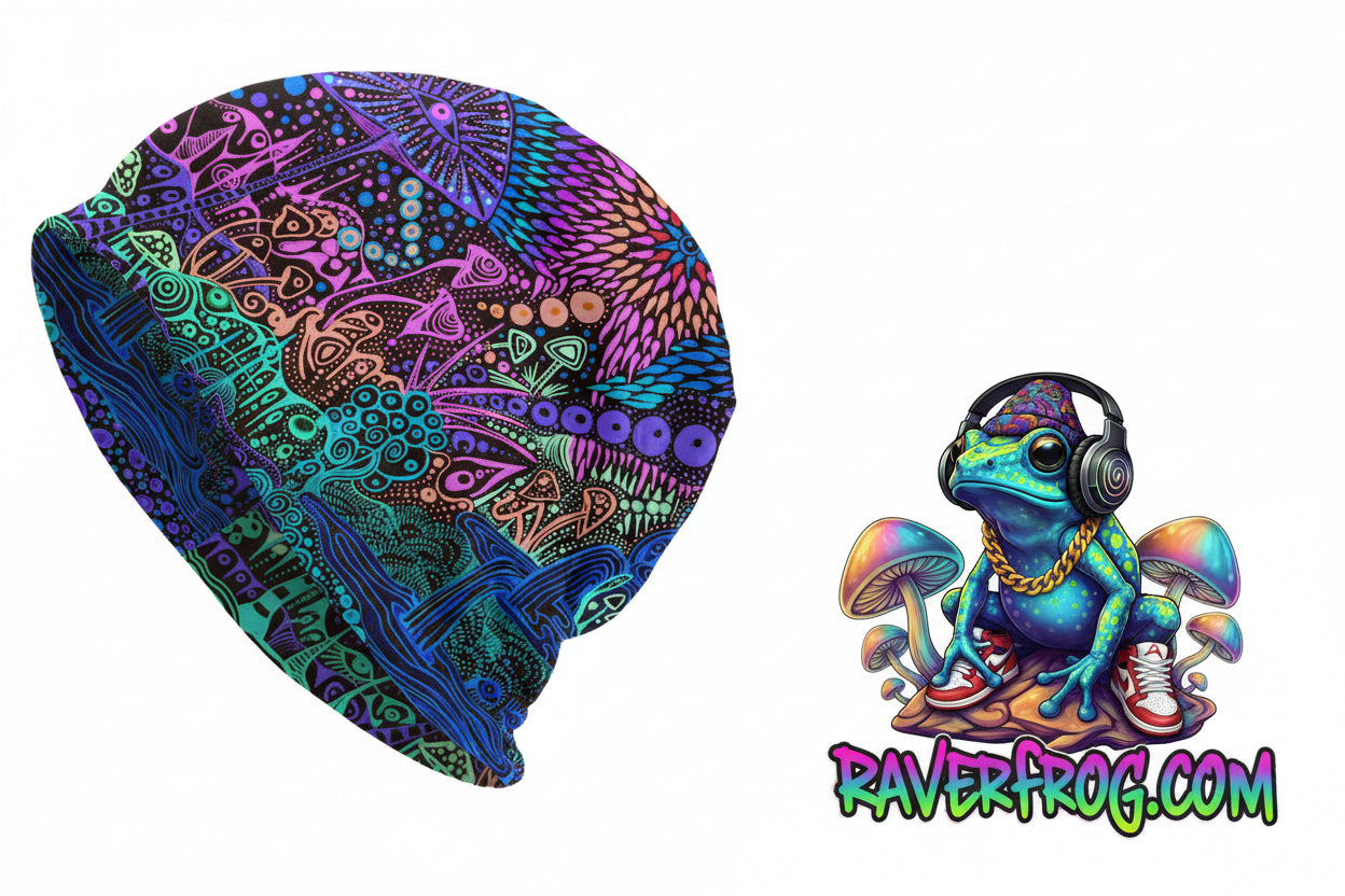 Psychedelic Magic Mushroom Beanies / Skully Caps.