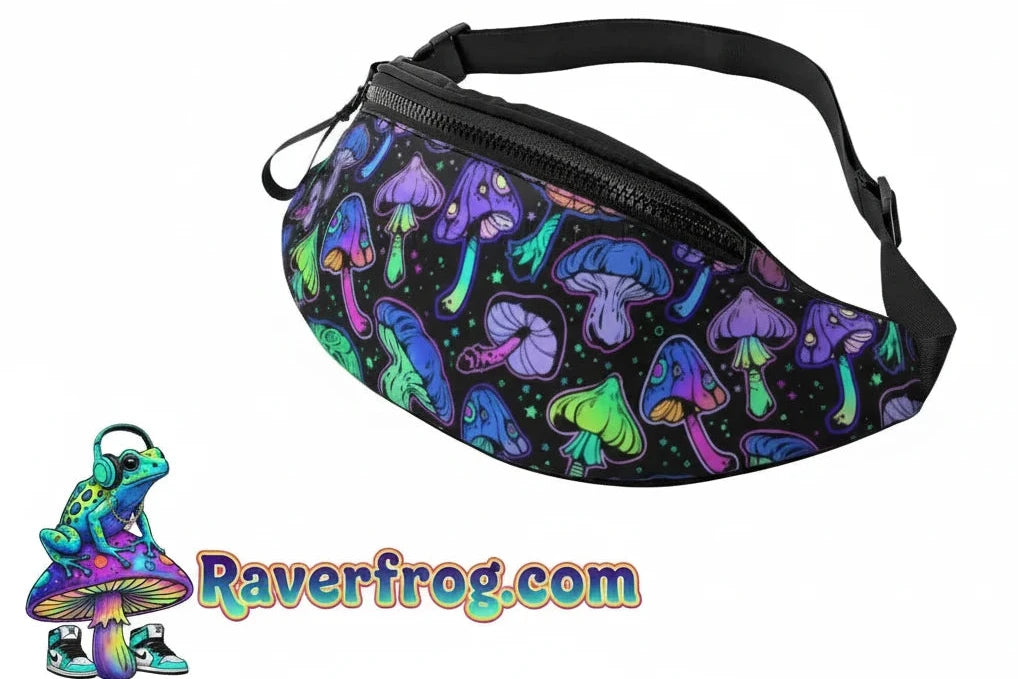 Psychedelic Mushroom Fanny Packs.