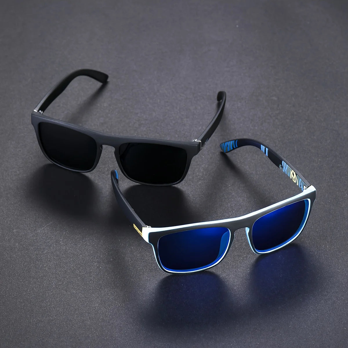 Graffiti Tagged - Polarized Polycarbonate + Anti-Glare Sunglasses. 2 pack bundle!