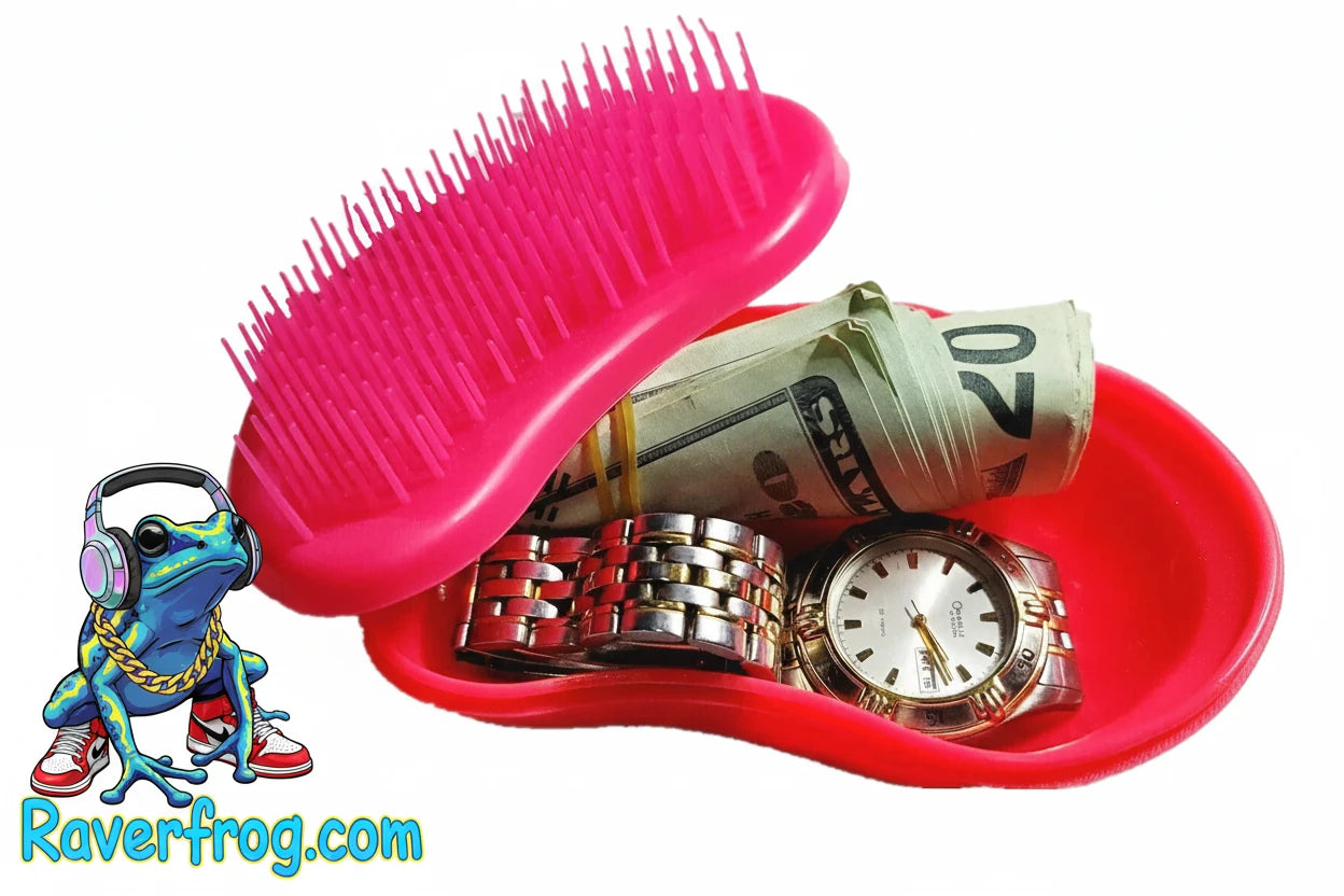 Secret Stash Brush.  Real comb to get in the zone.