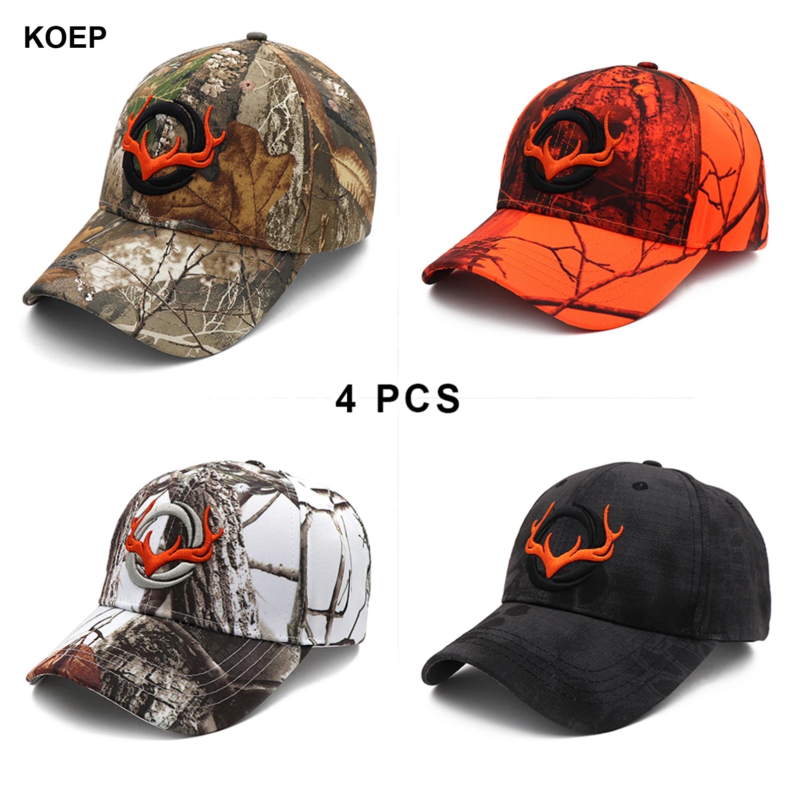 Country Frog - Buck Embroidered Camo Baseball Cap