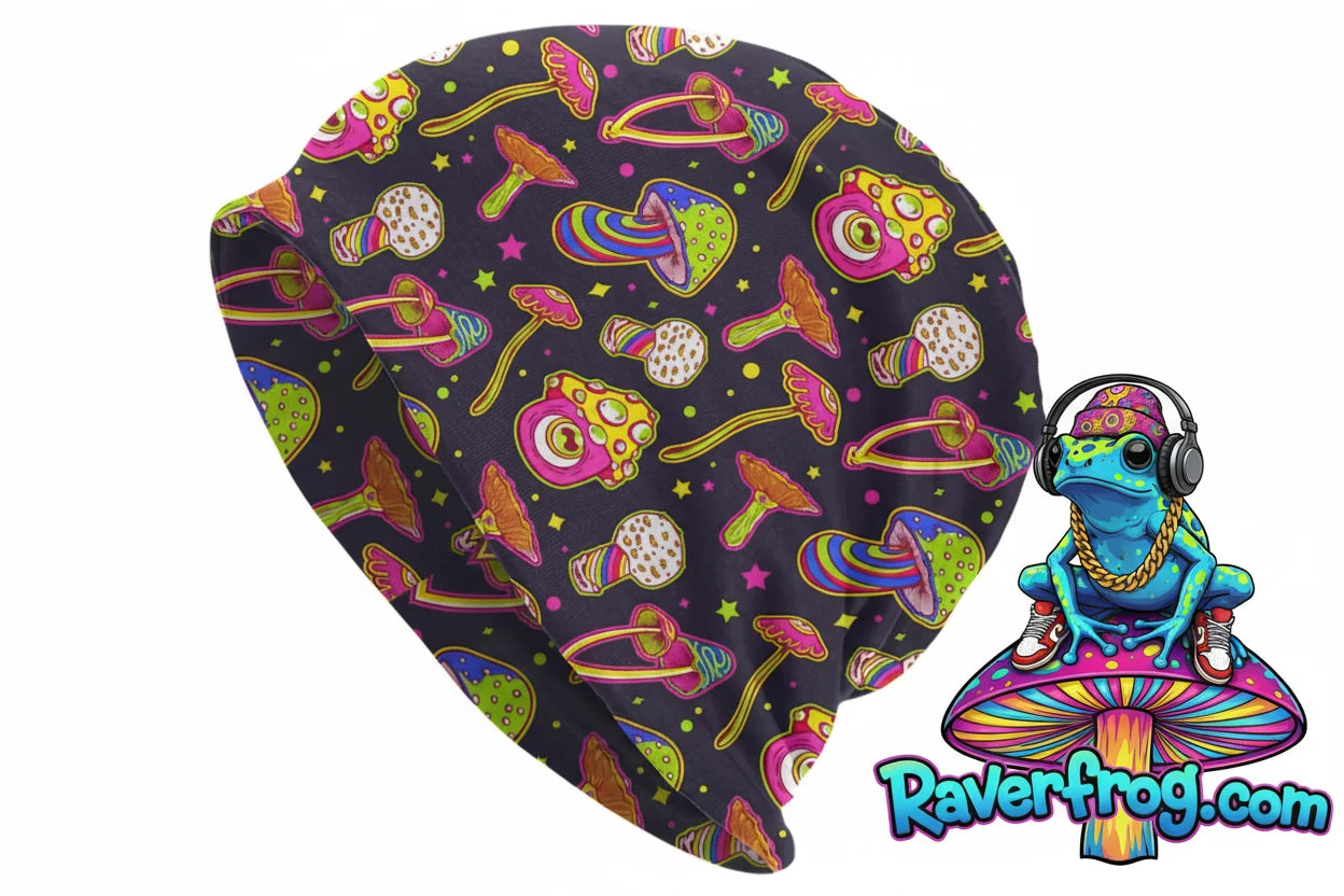 Psychedelic Magic Mushroom Beanies / Skully Caps.