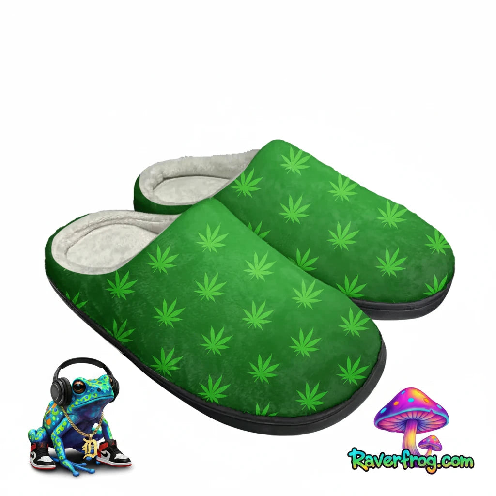 Rasta Marijuana Egyptian Cotton King Pharaoh Slippers.