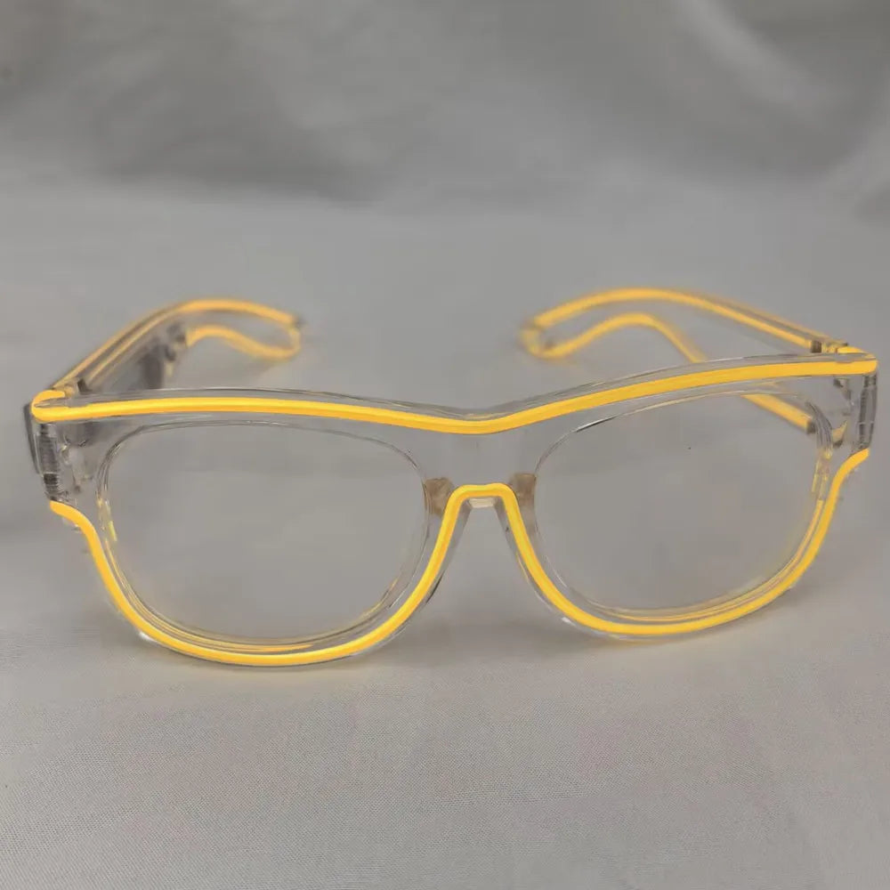 Raverfrog Wireless LED luminous rechargeable sunglasses.  No cords!