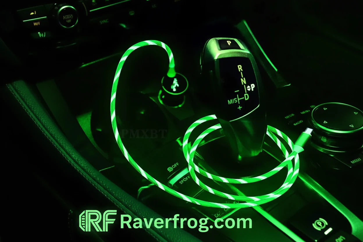 LED light Luminous Data Line USB-C or Micro USB Fast Charging Mobile Phone. 3FT
