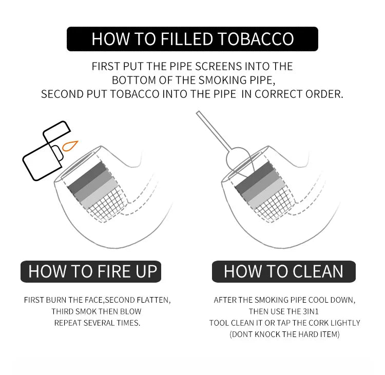 Expertly Crafted Wooden Long Elegant Pipe with Filter. 16 inches. Burn Anything! Comes with. 3 in 1 Pipe Tool!