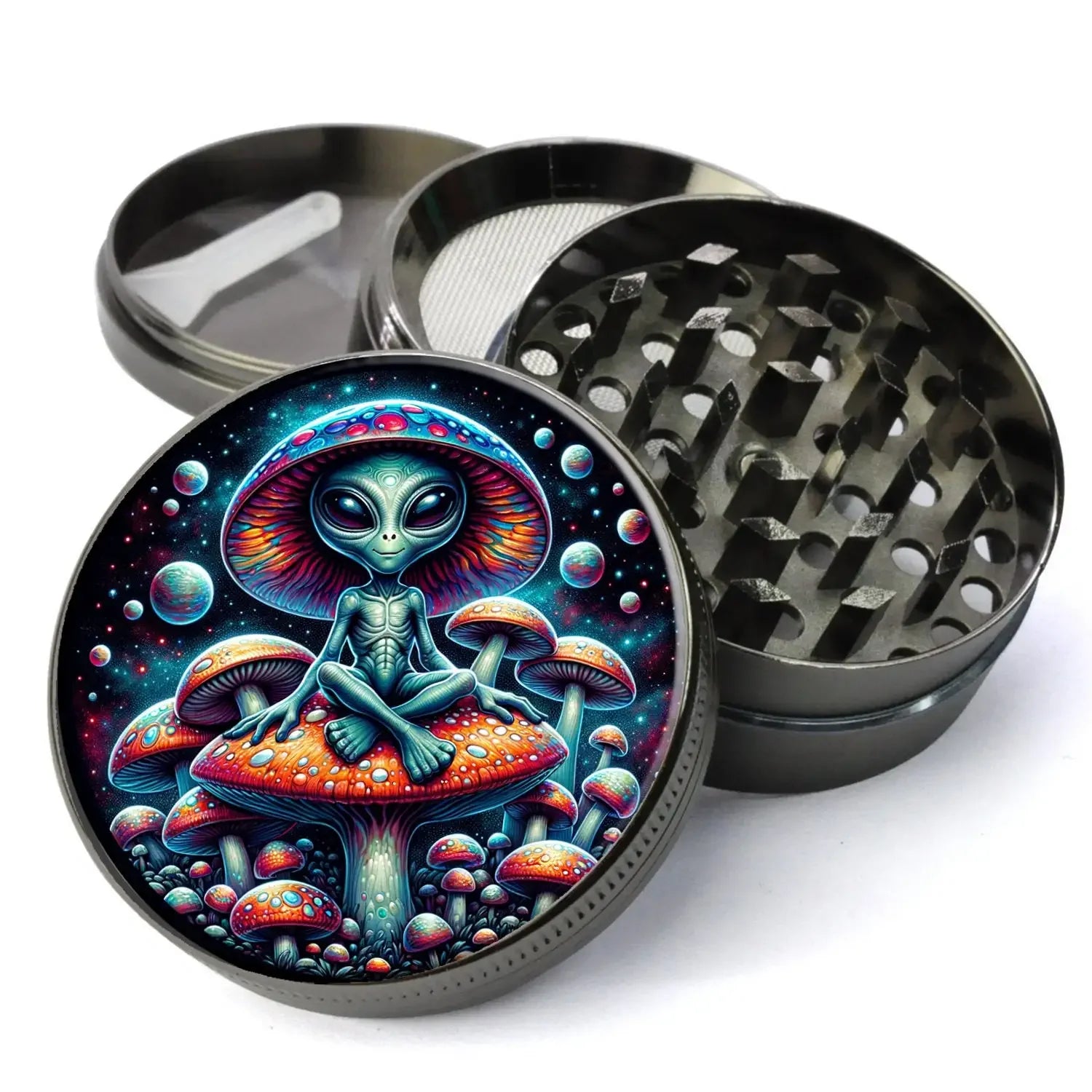 Raverfrog Grinder (Compact and Large Sizes Available) Metal Herb Grinder