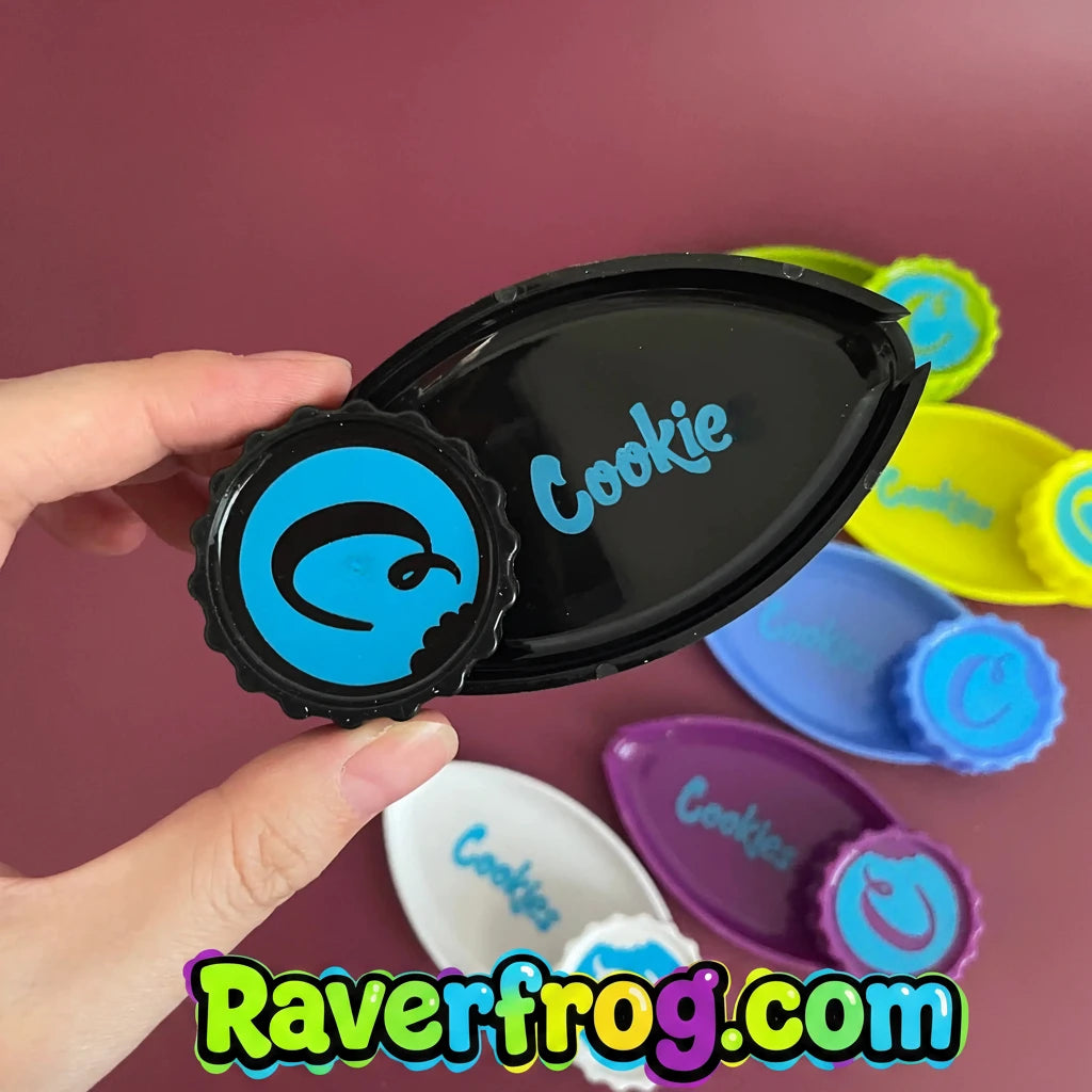 COOKIE BRAND Grinder with Built in Tray!  Grind and Roll on the Go!  Perfect for Festivals!  Durable High Quality Metal Design!