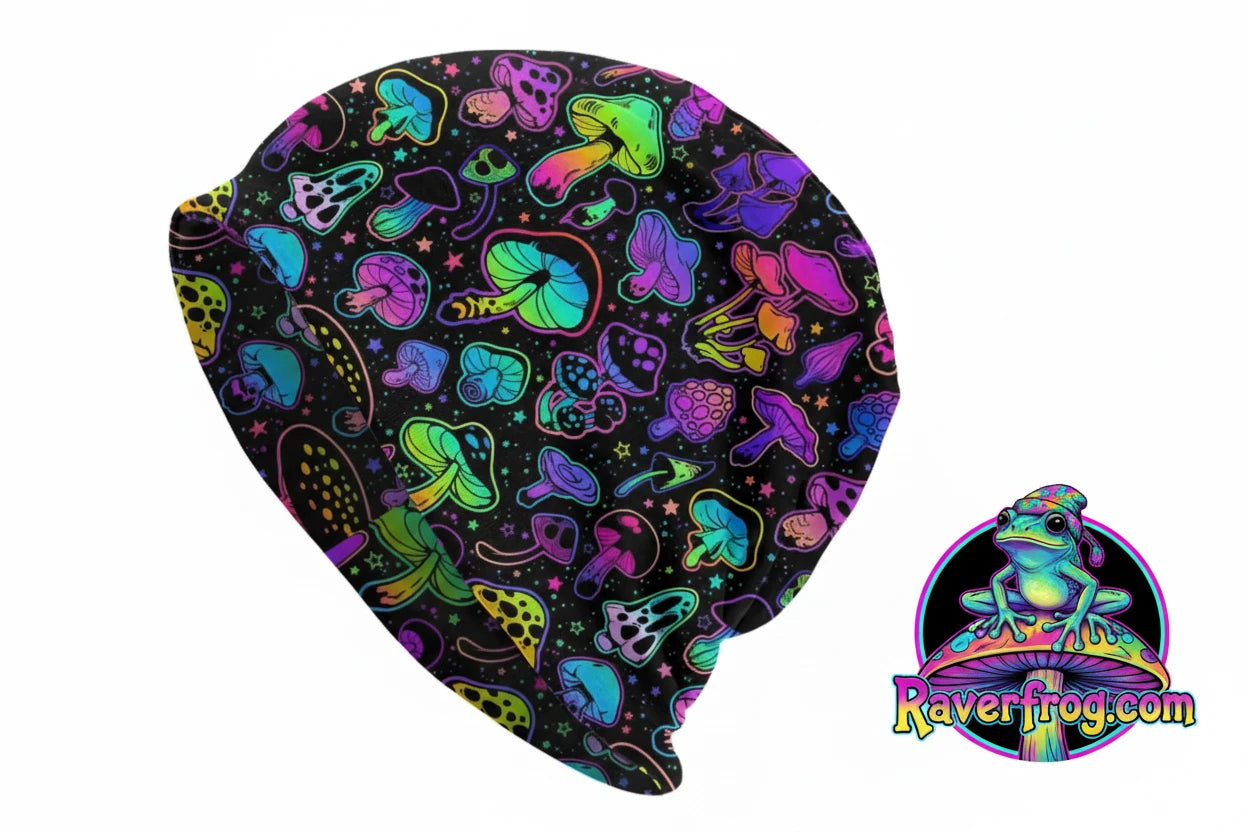 Psychedelic Magic Mushroom Beanies / Skully Caps.