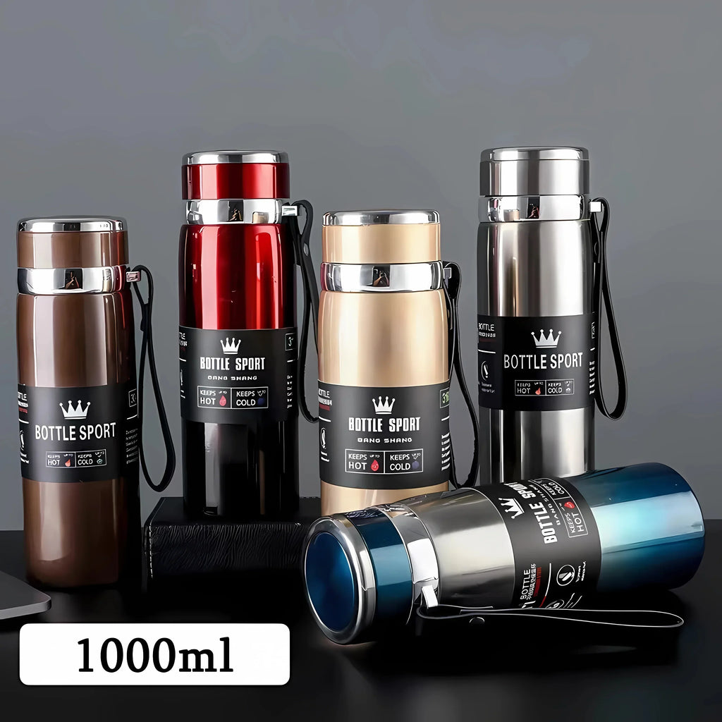 1L Thermal Hot/Cold Vacuum sealed Water Bottle.