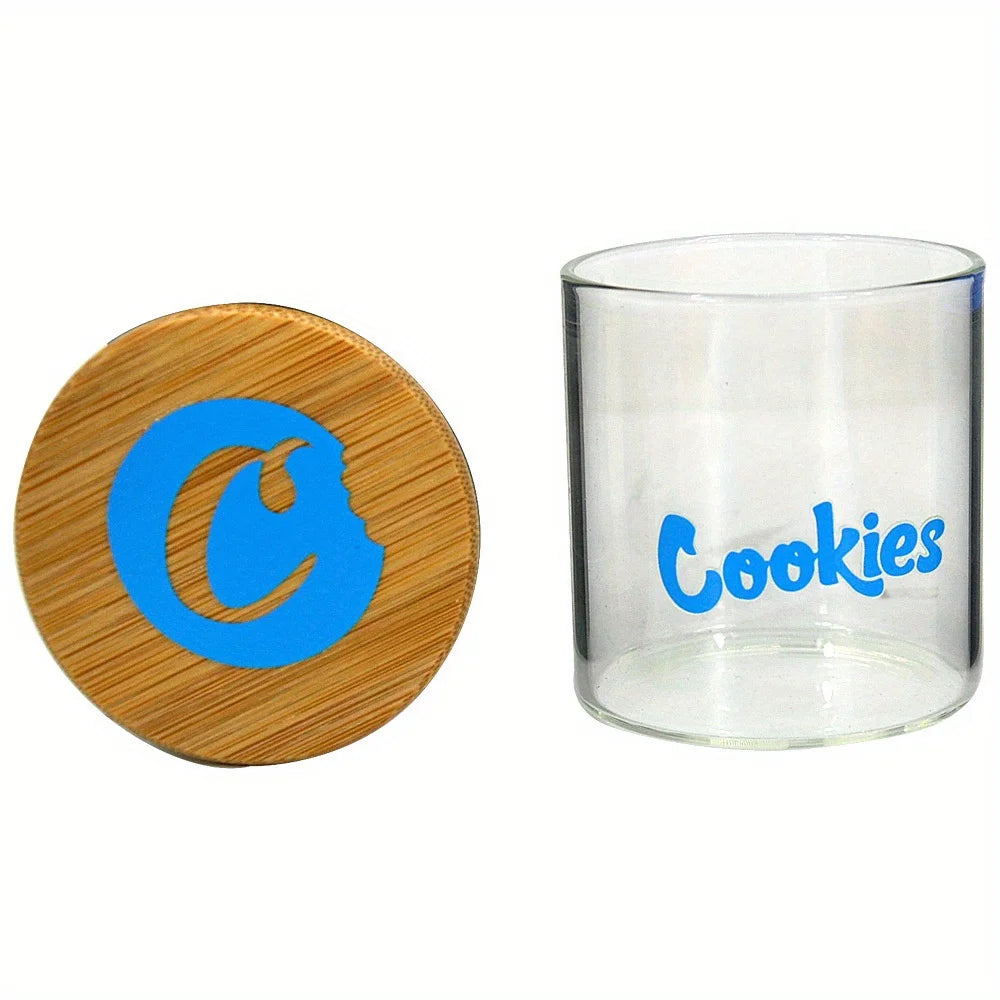 COOKIES BRAND Glass Storage Jars with Airtight Bamboo Lid.  Lock in freshness!