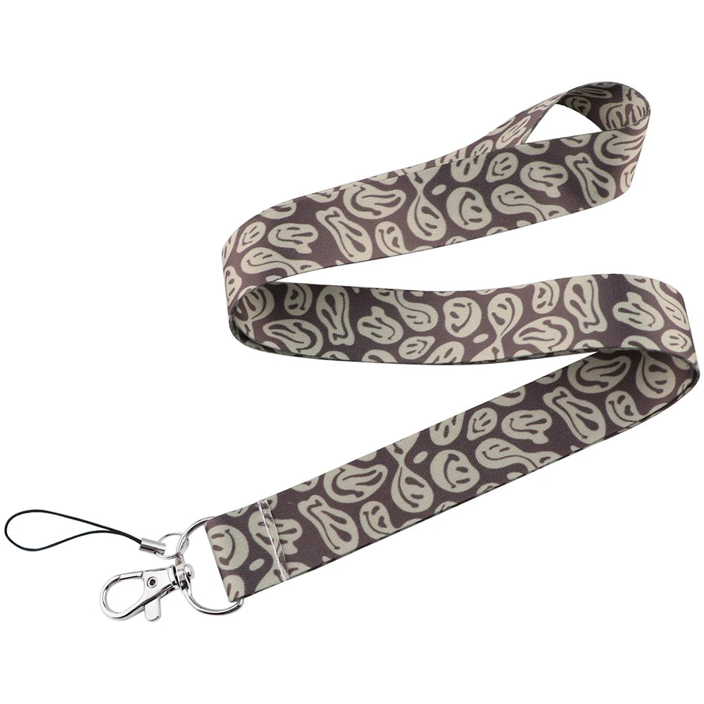 Trippy Face Lanyard + ID / Card / Badge Holder.  Perfect for ID + Touchpay.