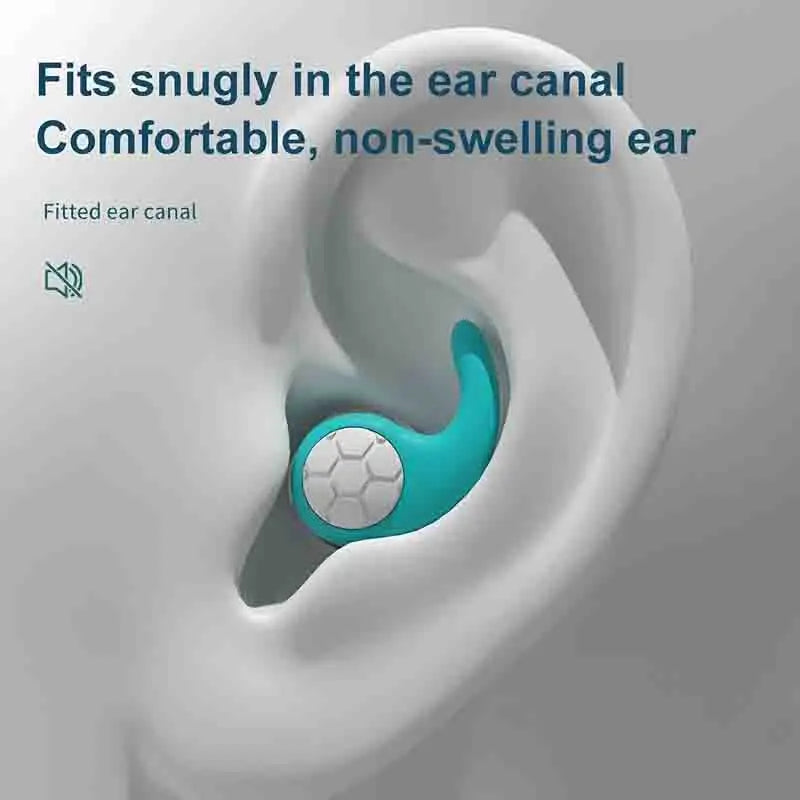Premium Soft Silicone Earplugs with Noise Cancellation, Waterproof, very Comfortable.