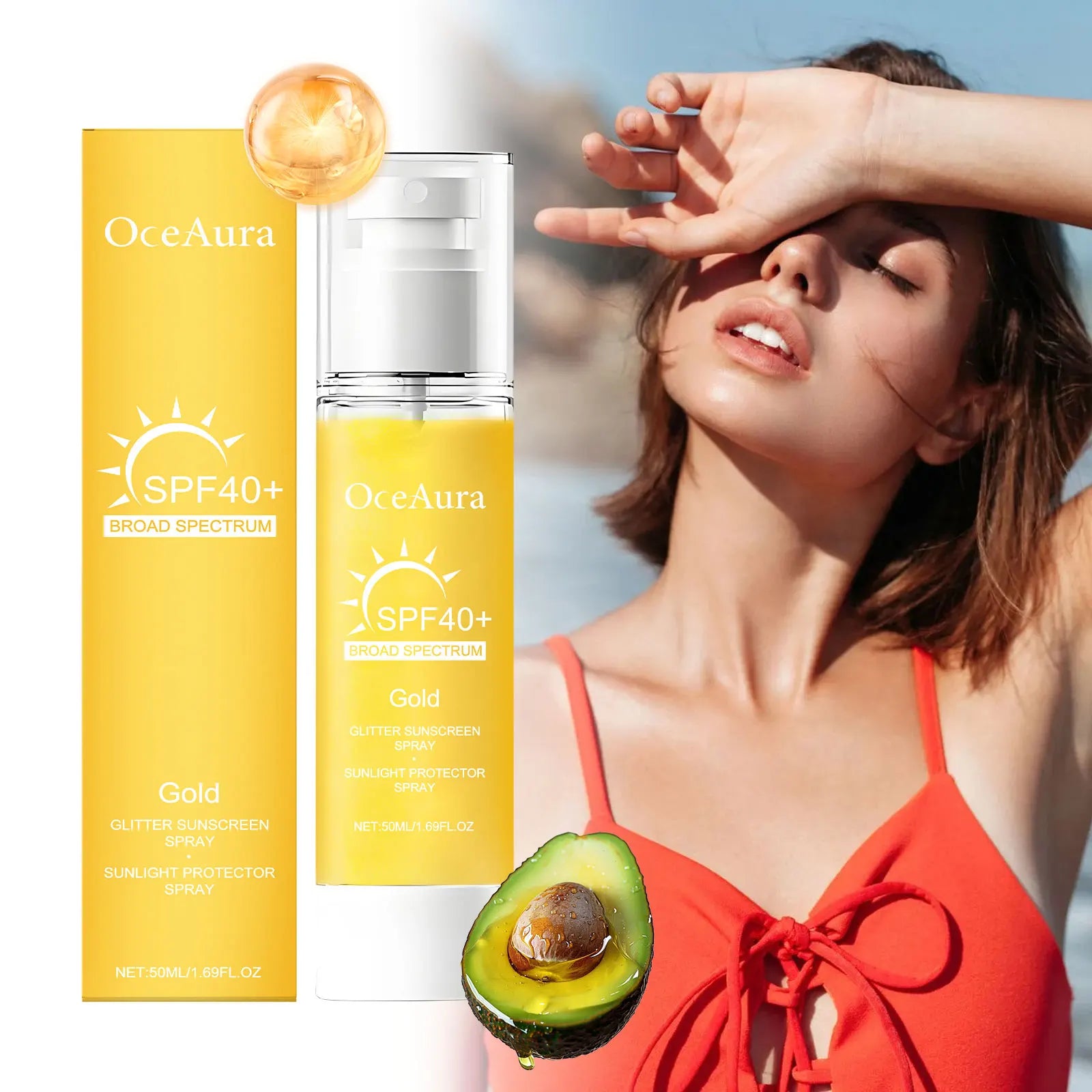 Rapid Absorption Refreshing-Not Sticky-Isolate UV-Body Sunblock Spray