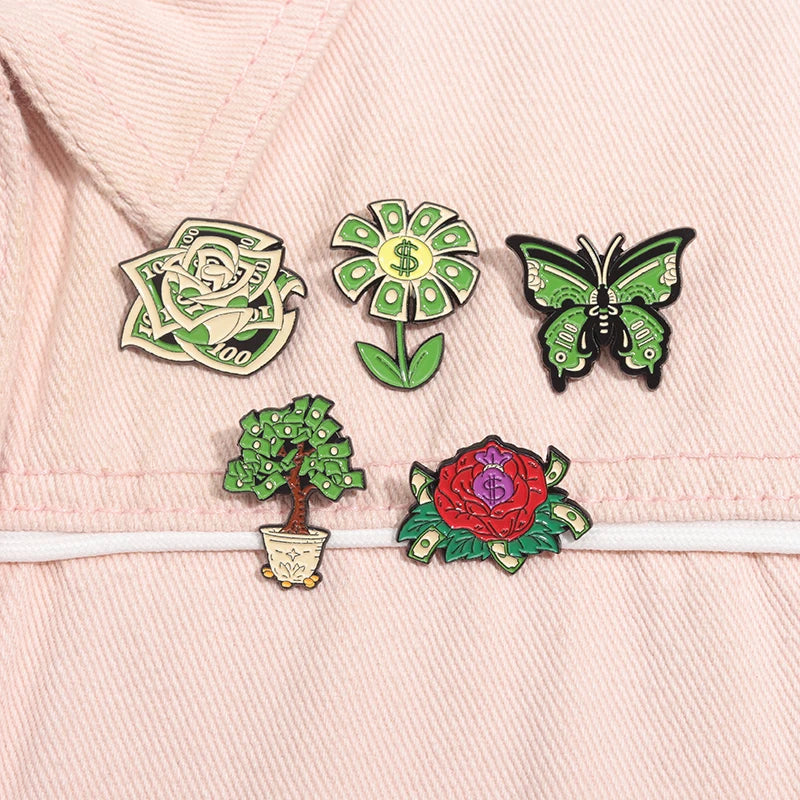 Ca$h Money Enamel Festival Pin Collection.  20 Unique Designs to choose from.