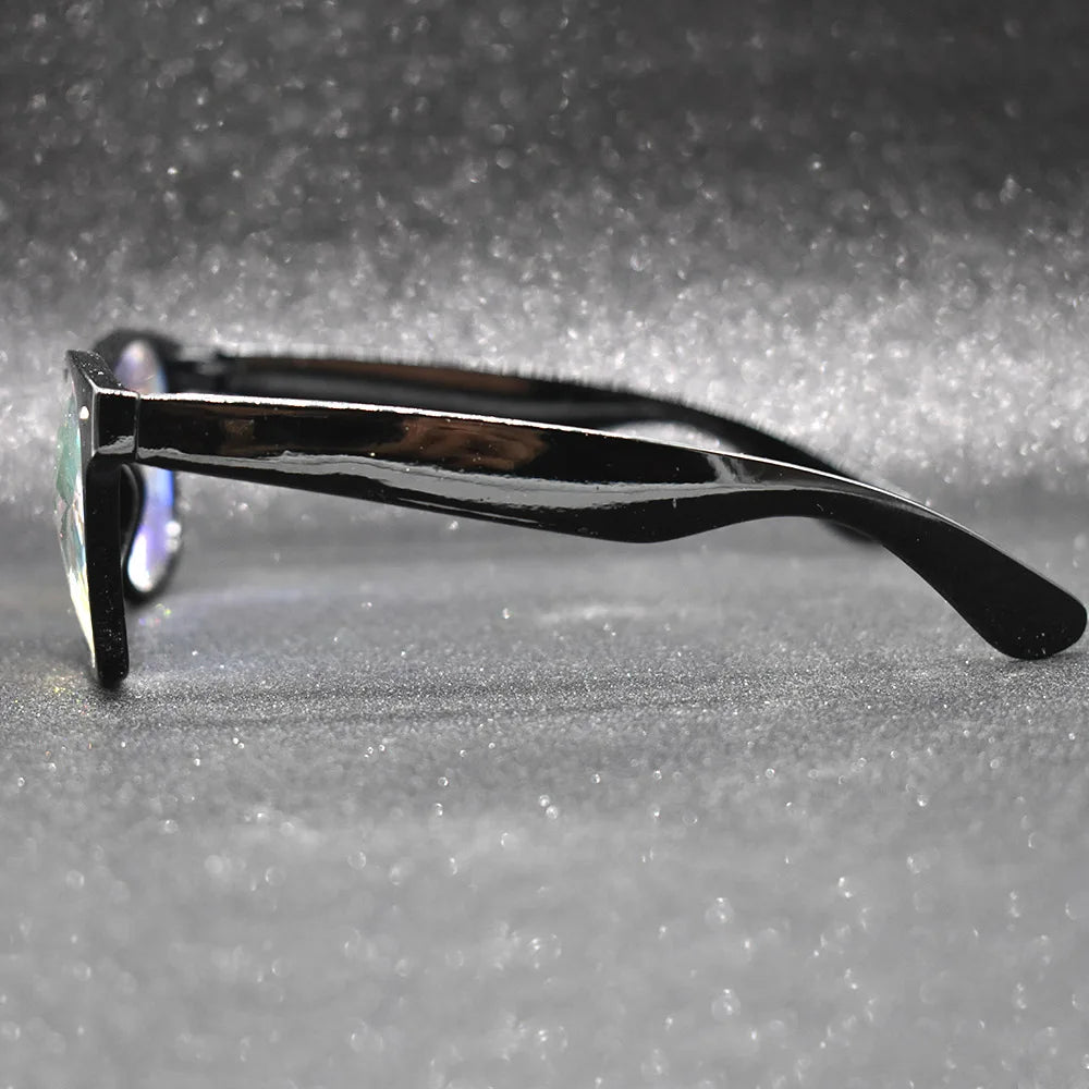 Unisex Psychedelic Polycarbonate Prism Mirror Discofrog Sunglasses.
