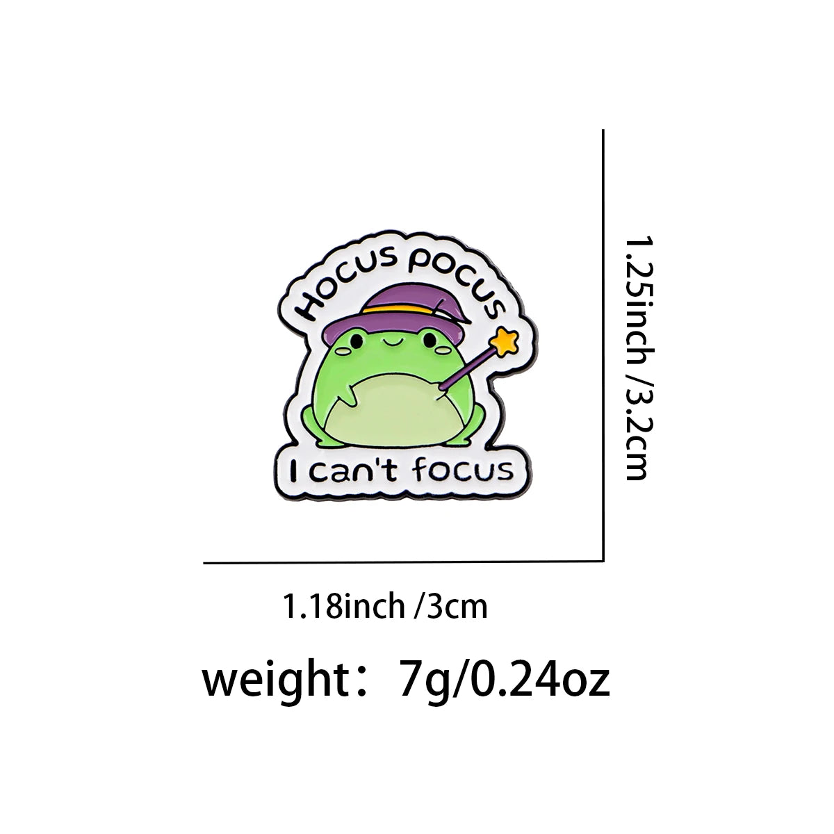 Raverfrog A.D.D. Magician Enamel Festival Pin