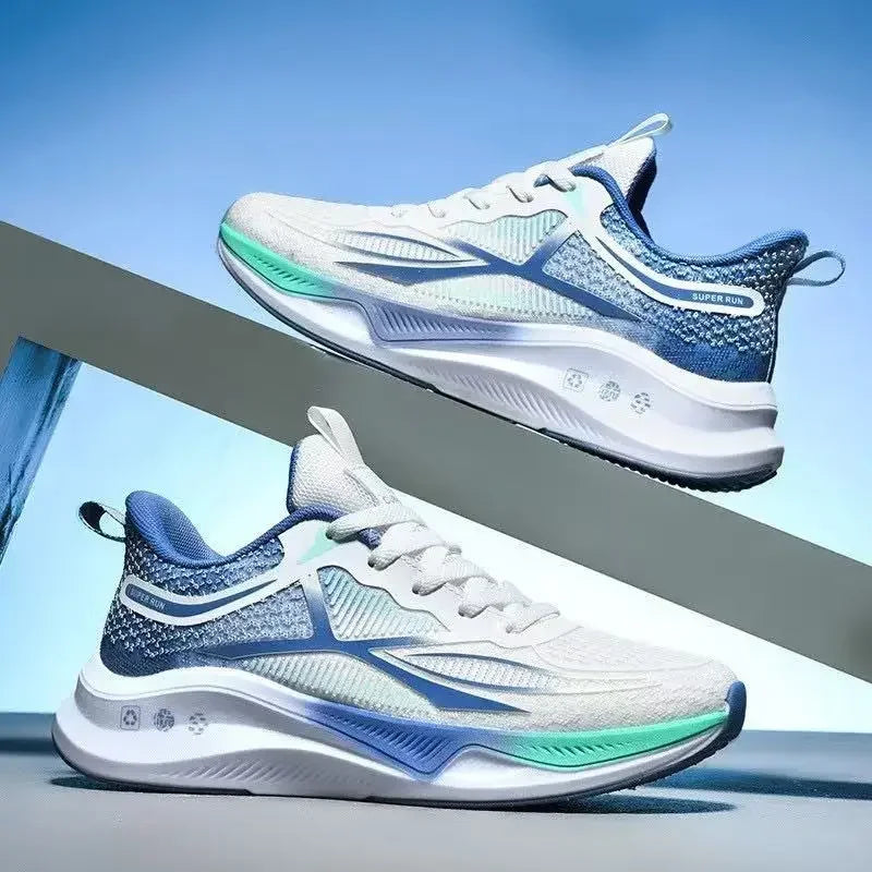 Running & Walking Men's Shoes - Lace-up, Lightweight, Comfortable & Breathable Tennis Shoes.  Air Mesh+AerospaceRubber