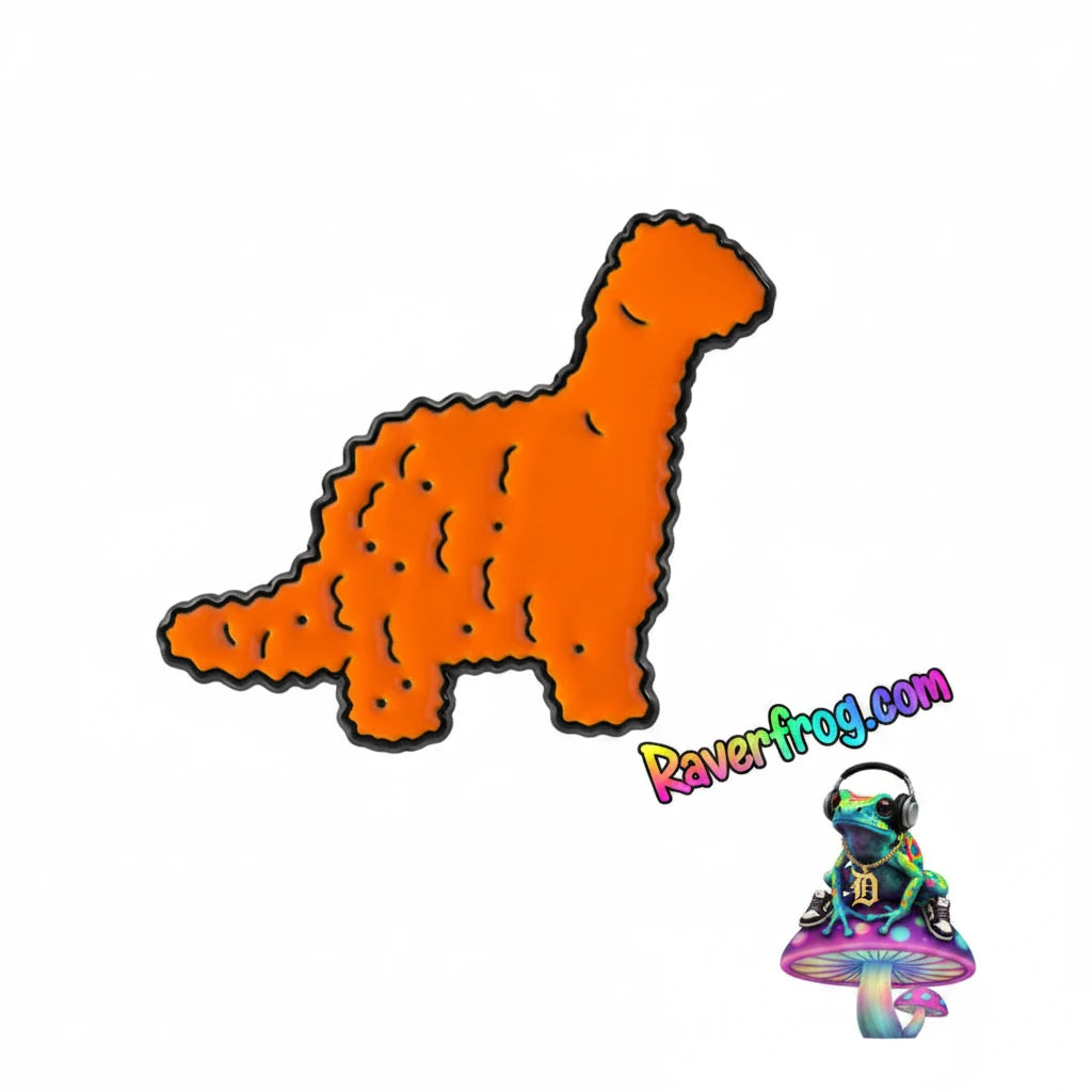 Dinosaur Nuggets / Dipping Sauce Festival Enamel Pins!  Brachiosaurus, Stegosaurus and Ketchup all sold separately - or - sold together as a Righteous Value Meal 🐸