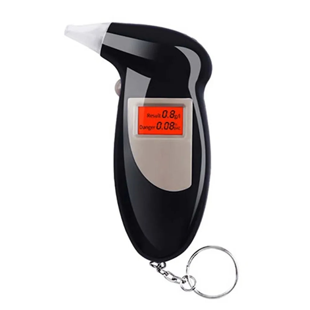 Portable Alcohol Tester Digital Alcohol Detector Breathalyzer Backlight LCD Display.