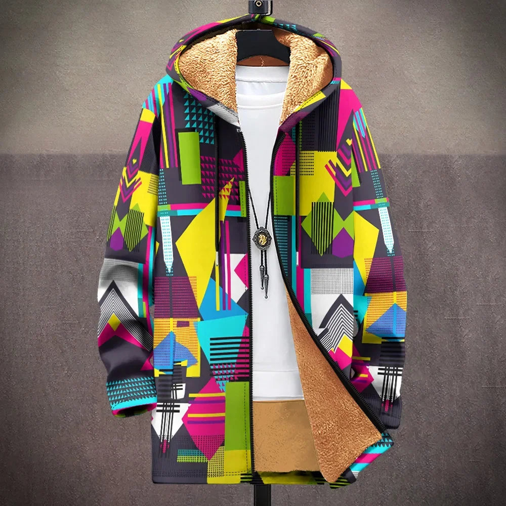 🐸 High Quality Festival Style Graphic Cardigans / Jacket.  Unique Street Style + Great Quality Fleece Lined Warmth.