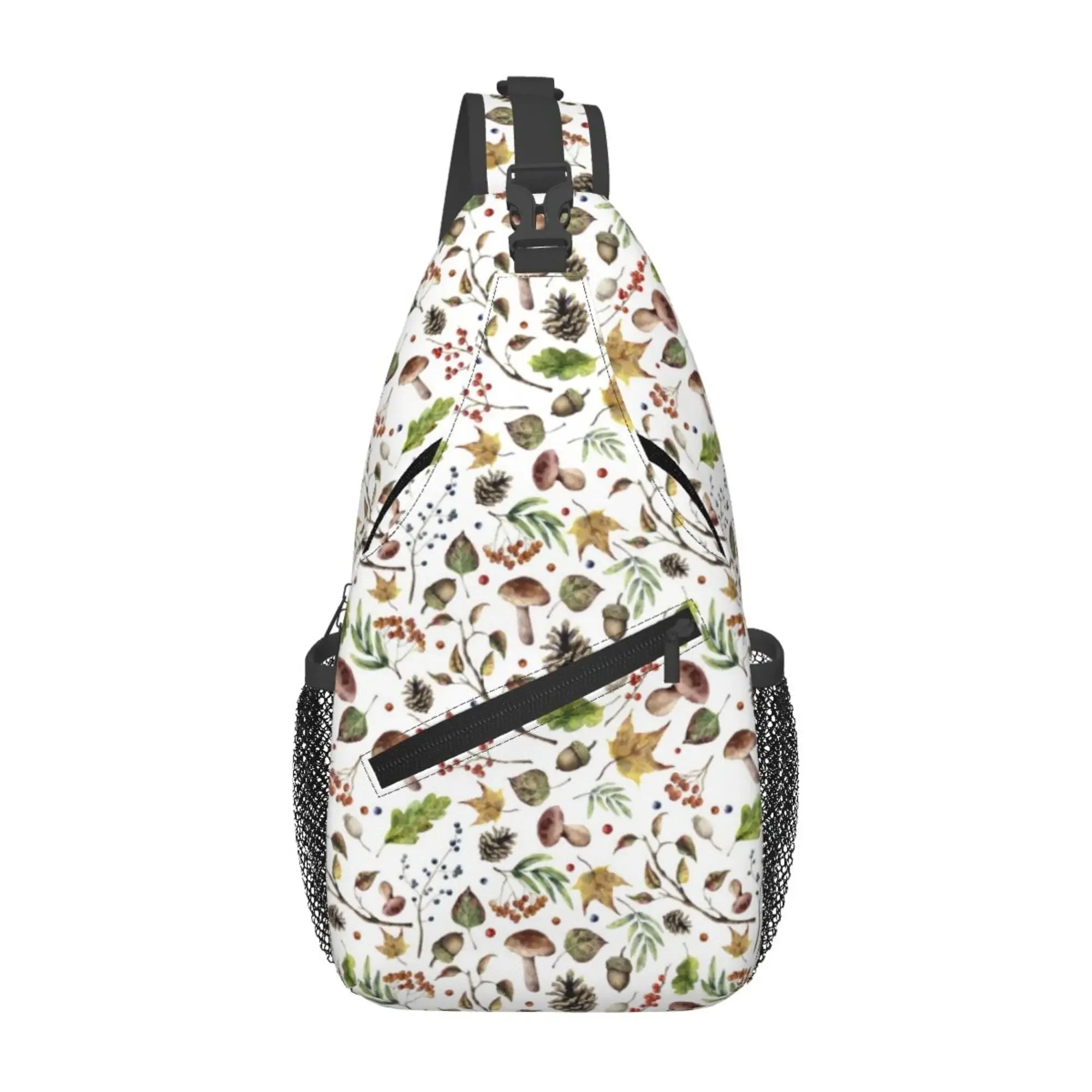 Naser’s Shroom Sack.  Colorful Magic Mushroom Casual Crossbody Backpack / Sling Bag.