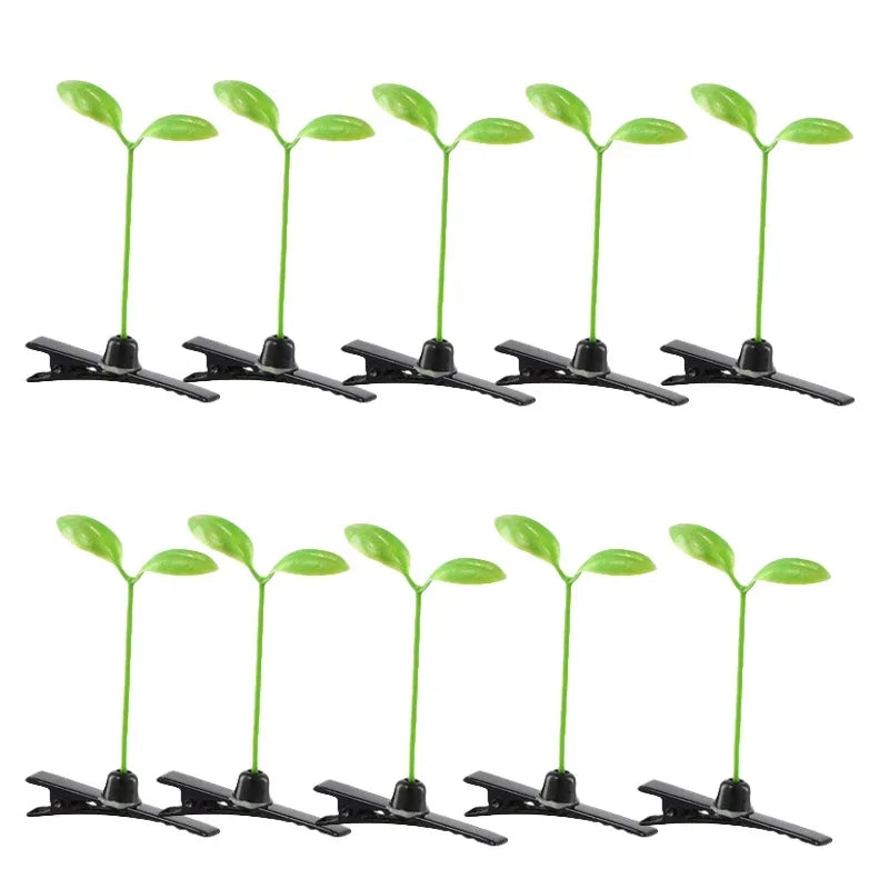 2/5/10pcs Vibe Sprout Grass Hair Clip
